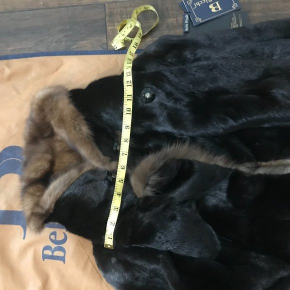 MINK & SABLE BellaBicchi Coat made for Neiman Marcus Collection NWTags & CoatBag - Picture 12 of 16